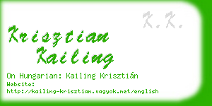 krisztian kailing business card